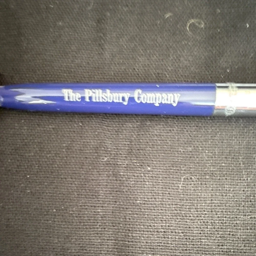 Garland Metal Ballpoint Pen Blue Ink Chrome Trim Vintage Collectible with Box